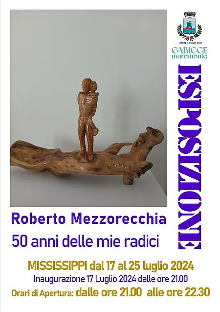 Locandina mostra Roberto Mezzorecchia